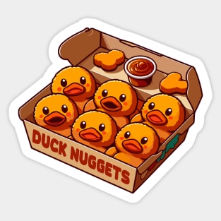 Funny Duck Nuggets Sticker